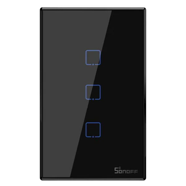 مفتاح Sonoff الذكي ( الثلاثي- أسود )